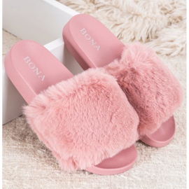 Bona Chanclas de moda con piel rosado 3