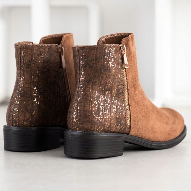 Bestelle Botas de moda con cremallera. marrón 1