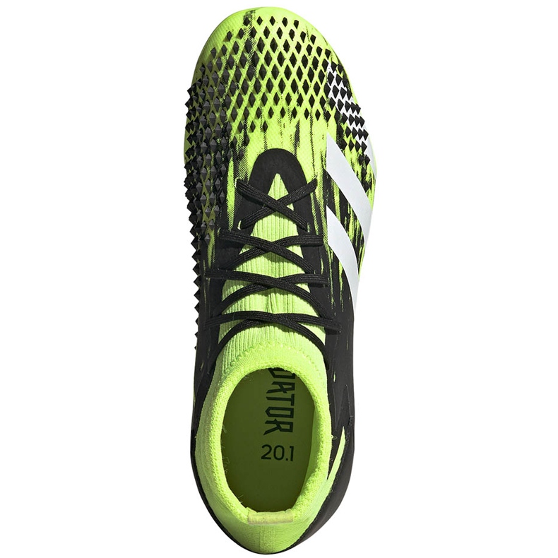 Botas de fútbol adidas Predator Mutator 20.1 Fg Junior verde-negras EH3017 1