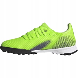 Botas de fútbol Adidas X Ghosted.3 Tf Junior verdes EG8216 2