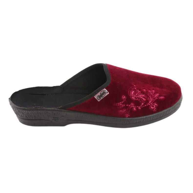Pantuflas befado velour 219D427 pantuflas burdeos negro rojo multicolor 5 Pantuflas befado velour 219D427 pantuflas burdeos negro rojo multicolor 5