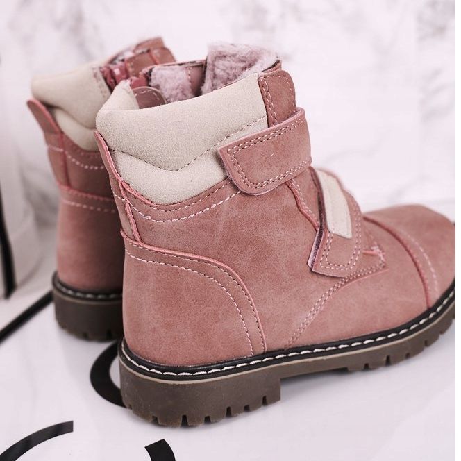 Apawwa Botas Trappers Infantiles Calentadas Con Piel Rosa Emma rosado 2 Apawwa Botas Trappers Infantiles Calentadas Con Piel Rosa Emma rosado 2