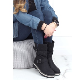 Botas en el protector negro 9671 Negro 3