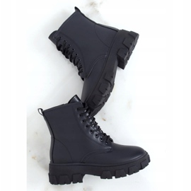 Botas negras con cordones F663 Black negro 2