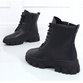 Botas negras con cordones F663 Black negro 4
