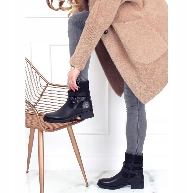 Botas militares negras de mujer 267 Negro 2 Botas militares negras de mujer 267 Negro 2