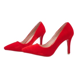 Tacones de terciopelo rojo de Francine 2