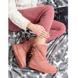 SHELOVET Mukluki de moda rosa 1