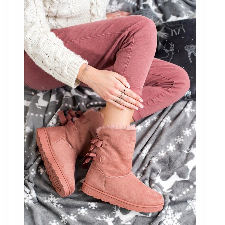 SHELOVET Mukluki de moda rosa 1