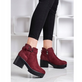 Best Shoes Botas ligeras en la plataforma rojo 4
