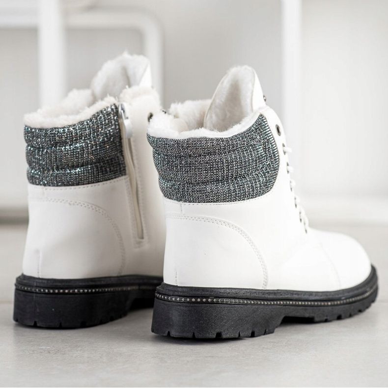 SHELOVET Tramperos Blancos Con Circonita Cúbica 1