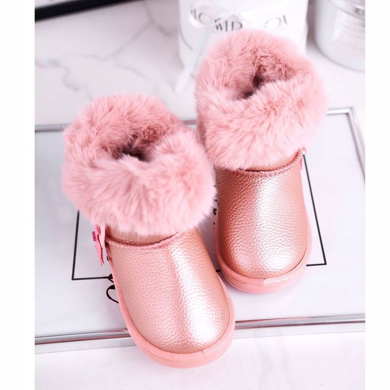Apawwa Botas de nieve para niños Marella rosa cálido con pelo rosado 3 Apawwa Botas de nieve para niños Marella rosa cálido con pelo rosado 3
