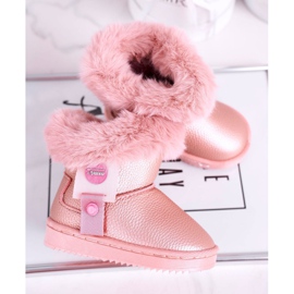 Apawwa Botas de nieve para niños Marella rosa cálido con pelo rosado 4 Apawwa Botas de nieve para niños Marella rosa cálido con pelo rosado 4