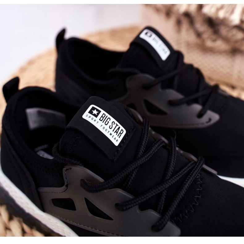 Black Children's Sports Shoes FF374147 Big Star negro 3