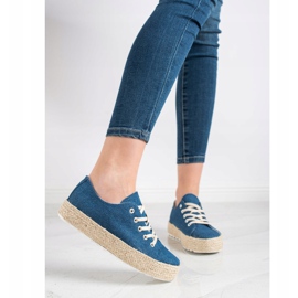 Kylie Zapatillas en la plataforma azul 4