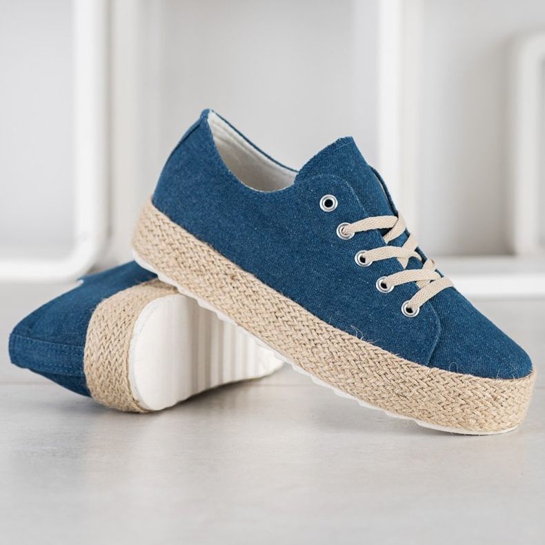 Kylie Zapatillas en la plataforma azul 1