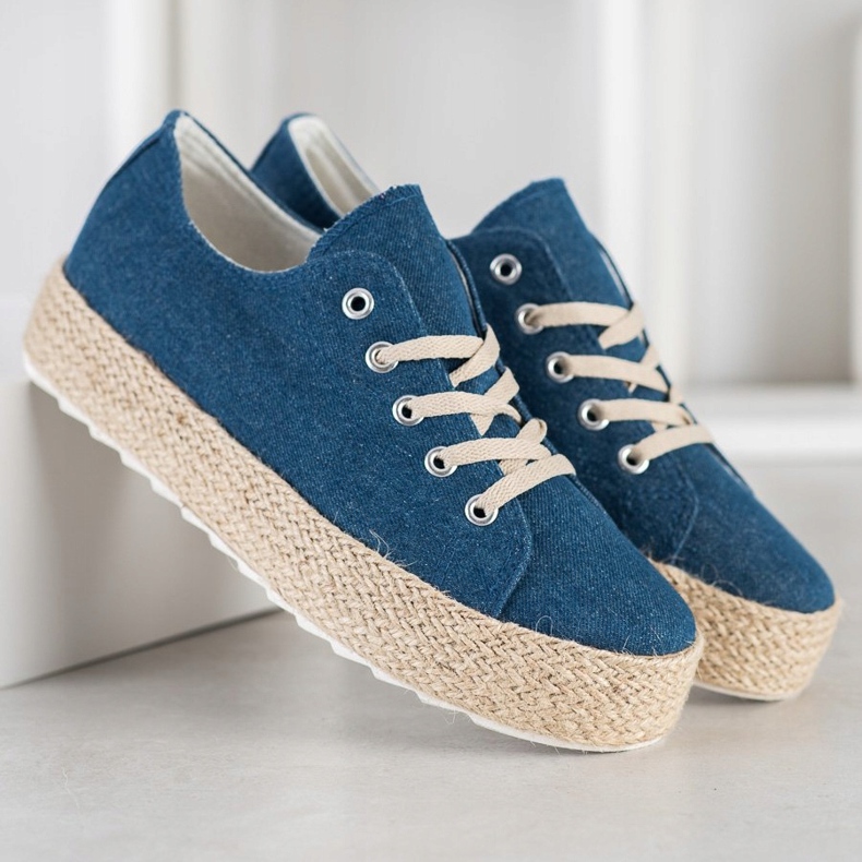 Kylie Zapatillas en la plataforma azul 2