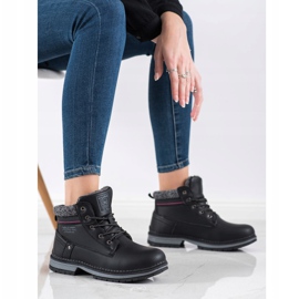 Arrigo Bello Botas atadas con calentamiento negro 1
