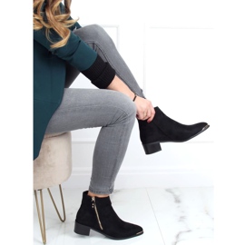 Botas puntera ante negro almendra 88168-1 Negro 1