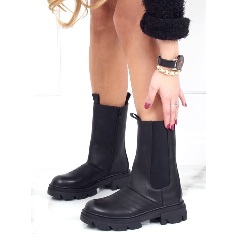 Botas de moto negras D-5 Black negro 2