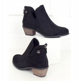 Botas negras con un recorte negro CM-8M4-1 Negro 3