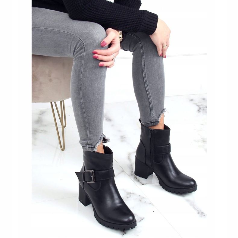 Botas negras de tacón 7956-GA Black negro 1 Botas negras de tacón 7956-GA Black negro 1