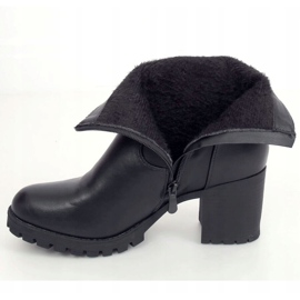 Botas negras de tacón 7956-GA Black negro 4