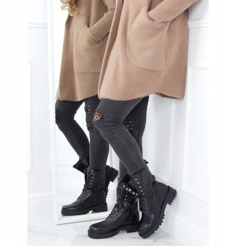 Botas militares negras con cordones NC1092 Black negro 2 Botas militares negras con cordones NC1092 Black negro 2