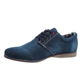 Zapatos azul marino elegantes B16-59 2