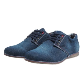 Zapatos azul marino elegantes B16-59 3