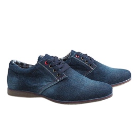 Zapatos azul marino elegantes B16-59 4