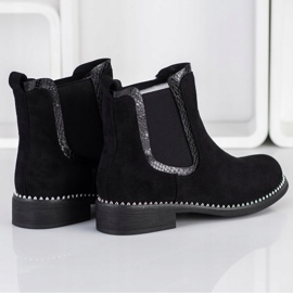 Bestelle Botas Jodhpur de ante negras negro 2