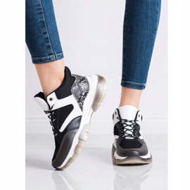SHELOVET Zapatillas Casual blanco negro gris 2
