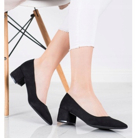 SHELOVET Bombas en tacones bajos negro 3