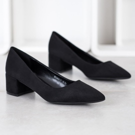 SHELOVET Bombas en tacones bajos negro 2