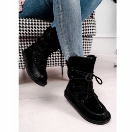 HAN Botas de nieve para mujer con pelo negro Ilana 2 HAN Botas de nieve para mujer con pelo negro Ilana 2