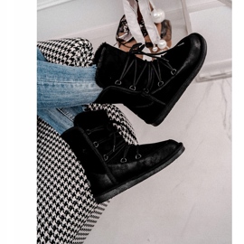 HAN Botas de nieve para mujer con pelo negro Ilana 3 HAN Botas de nieve para mujer con pelo negro Ilana 3