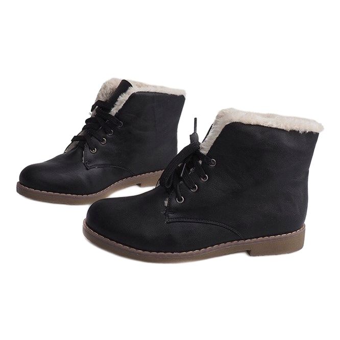 Botas de abrigo Jodhpur Fur 05-3 Black negro 1