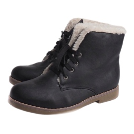 Botas de abrigo Jodhpur Fur 05-3 Black negro 4