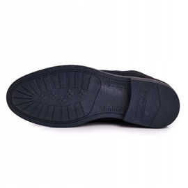 Botas de cuero para hombre Bednarek Botas azul marino marrón 4