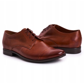 Bednarek Polish Shoes Pantuflas Bednarek de cuero marrón para hombre 6