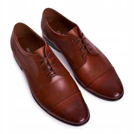 Bednarek Polish Shoes Pantuflas Bednarek de cuero marrón para hombre 5