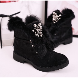 MSMG Botas de Abrigo Infantil Con Piel Nobuk Negra Ella negro 2