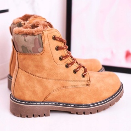 Apawwa Botas para niños Trappers Warmed With Fur Camel London beige marrón 1