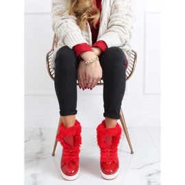 Botas de nieve barnizadas rojas NB310P-3 Rojo 2