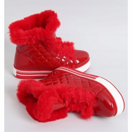 Botas de nieve barnizadas rojas NB310P-3 Rojo 4