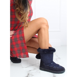 Botas de nieve azul marino para mujer 259 3