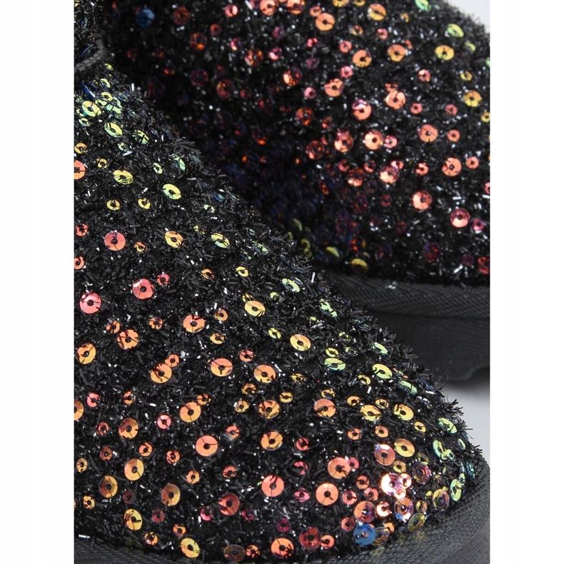 Botas de nieve iridiscente BL177P Gold negro multicolor 2