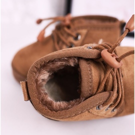 Botas de nieve con cordones para niños calentadas con piel Brown Hunter marrón 1 Botas de nieve con cordones para niños calentadas con piel Brown Hunter marrón 1