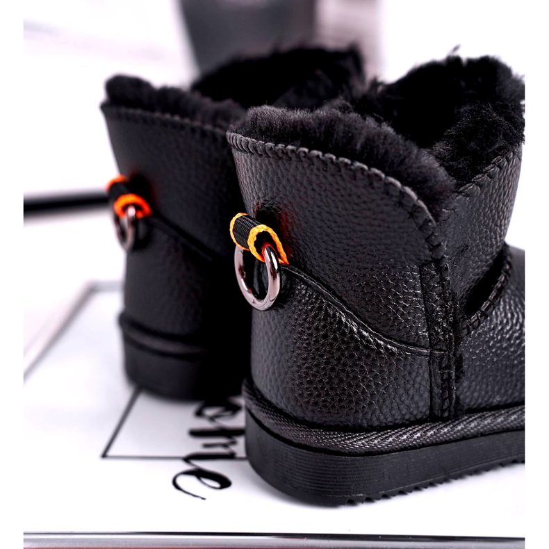 Apawwa Botas de nieve cálidas para niños Black June negro 2
